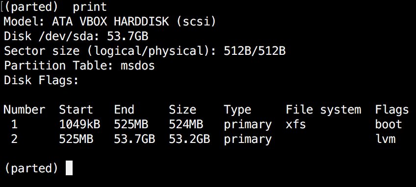 Kiểm tra các phân vùng Linux