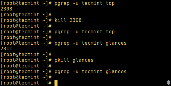 Điều khiển quy trình Linux