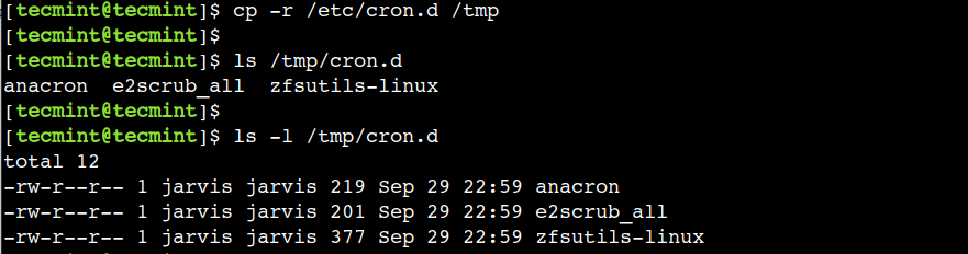 Sao chép đệ quy thư mục trong Linux