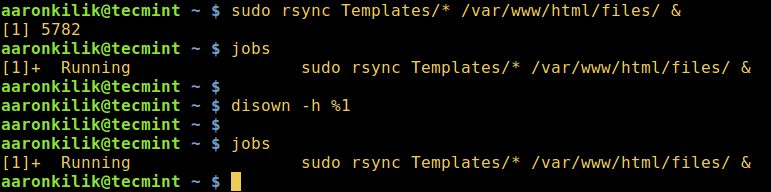 Tiếp tục chạy tiến trình Linux sau khi đóng terminal