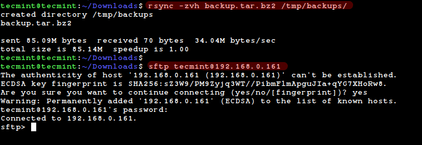 Các lệnh chuyển file Linux
