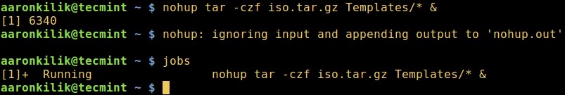 Đưa tiến trình Linux vào nền sau khi đóng shell